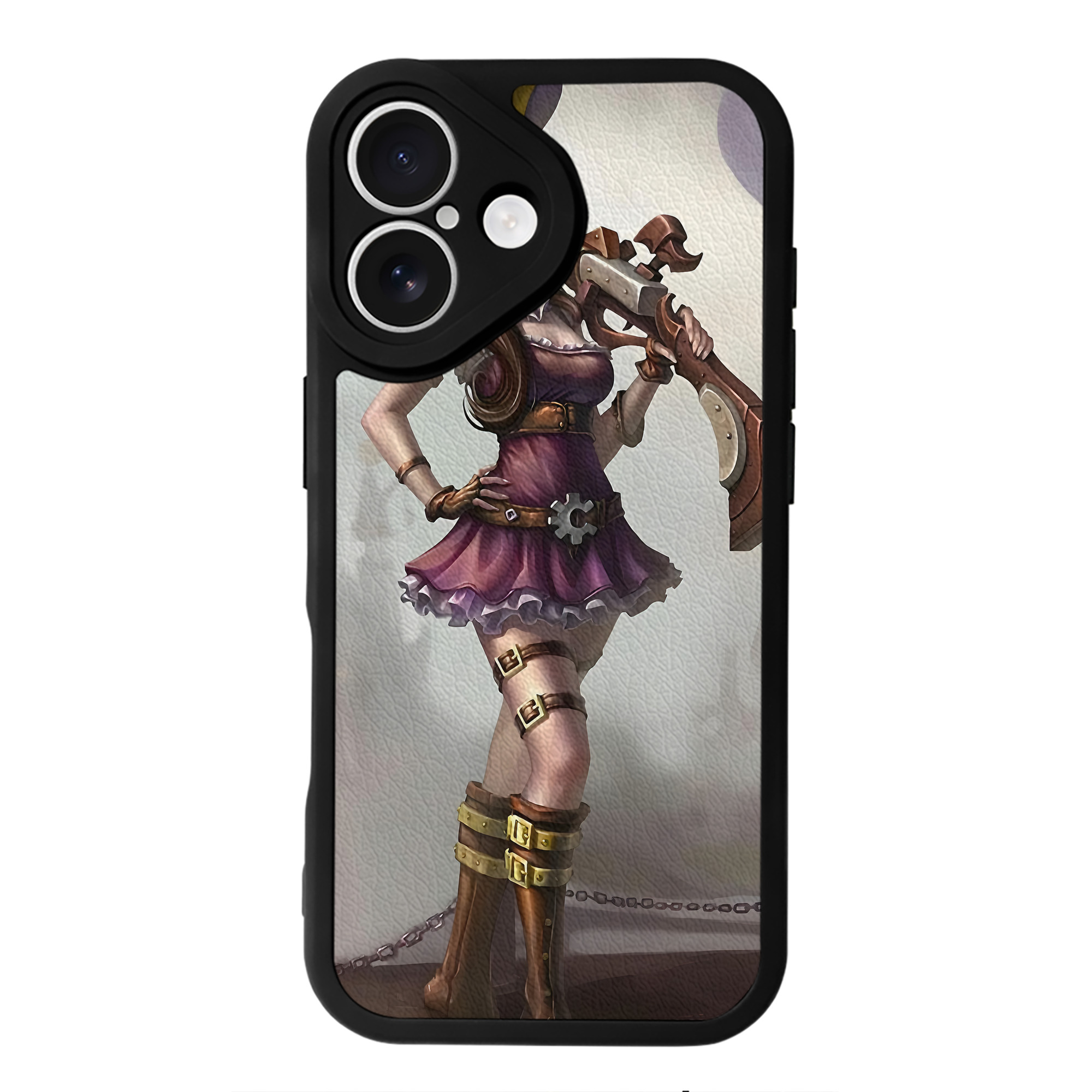 リーグ・オブ・レジェンド League of Legends LOL 【iPhone 16シリーズ対応】シリコンスマホケース（レザー調） 材質：シリコン